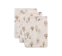 Jollein Toallitas de bebé - Tiny Park - Pack de 3 - 15 x 20 cm - Muselina - 100% algodón - Manoplas de bebé - Certificado OEKO-TEX