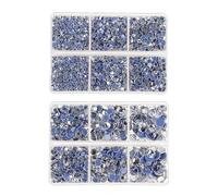 Jollin 6528 piezas de diamantes de imitación termoadhesivos con parte trasera plana, gemas de cristal para manualidades, manualidades, decoración, ropa, zapatos, SS6~SS30