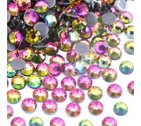 Jollin Hotfix Strass 1440 Piezas - Diamantes de imitación Hotfix a Granel, Hot fix Rhinestones Gemas Diamantes Termoadhesivos para Ropa, Manualidades y Deslumbrante, 3,2mm(SS12, Blaze)