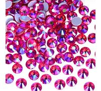 Jollin Hotfix Strass 1440 Piezas - Diamantes de imitación Hotfix a Granel, Hot fix Rhinestones Gemas Diamantes Termoadhesivos para Ropa, Manualidades y Deslumbrante, 3,2mm(SS12, Siam AB)