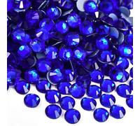 Jollin Hotfix Strass 1440 Piezas - Diamantes de imitación Hotfix a Granel, Hot fix Rhinestones Gemas Diamantes Termoadhesivos para Ropa, Manualidades y Deslumbrante, 4,8mm(SS20, Sapphire)