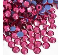 Jollin Hotfix Strass 1440 Piezas - Diamantes de imitación Hotfix a Granel, Hot fix Rhinestones Gemas Diamantes Termoadhesivos para Ropa, Manualidades y Deslumbrante, 4,0mm(SS16, Rose)