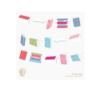 Jollity & Co. Book Club Thingamajigs - Guirnalda de papel con temática de libros, paquete de 1 guirnalda, pancarta de papel para cumpleaños, fiestas, clubes de lectura y celebraciones literarias
