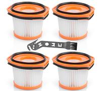 Jollsung Paquete de 4 filtros de mano para Shark Kit de filtro de repuesto WandVac System 2 en 1 Aspiradora inalámbrica WV361UK WV361GDUK WV361PLUK WV361RGUK WV361BLUK WV362UKT WV362RGUKT WV362BLUKT