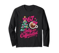 Jolly Caffeinated Coffee Creme Xmas Tree 67 Six Seven Meme Manga Larga