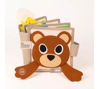 Jolly Designs Mini Quiet Book Peek-a-Boo - Montessori Toys a partir de 6 meses - Promueve la motricidad y la percepción sensorial - Libro de tela para bebés - Libro de fieltro hecho a mano - Perfecto