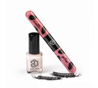 Jolly Dim Makeup Makeup Set 2 - Matte & Gloss Lip Duo Dirty Pink 2. Eyelashes Daily. Nail Polish Crepe 2. Perfect Gift. For daily or evening look