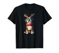 Jolly Dog con Cuernos para un Disfraz de Feliz Navidad Camiseta