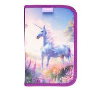 JOLLY Estuche Escolar con 1 Cremallera, diseño de Unicornio, Color Rosa, 30 Piezas, con lápices de Colores, rotuladores, lápices de Grafito y Accesorios, Ideal para el Comienzo de la Escuela