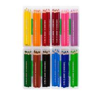 JOLLY Estuche para guardería X-Big-Delta, lápices de colores triangulares, 96 lápices de colores en 12 colores, en un práctico estuche con tapa