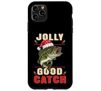 Jolly Good Catch Funny Satna Bass Fish Pesca de Navidad Carcasa para iPhone 11 Pro MAX