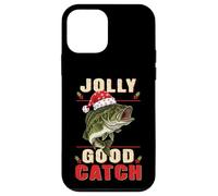 Jolly Good Catch Funny Satna Bass Fish Pesca de Navidad Carcasa para iPhone 12 Mini