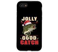 Jolly Good Catch Funny Satna Bass Fish Pesca de Navidad Carcasa para iPhone SE (2020) / 7/8