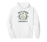 Jolly Goose University Silly Funny Christmas Holiday Goose Sudadera con Capucha