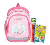 JOLLY Kindergarten, Mochila Unisex niños, Rosa, 6 Piezas