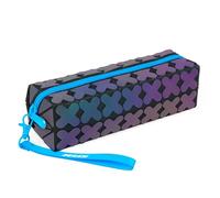 JOLLY Next Generation Luminous Blue - Estuche para lápices con diseño 3D, Correa de Mano y Cremallera, Resistente, práctico, Ideal para la Escuela y la Universidad