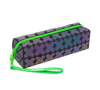 JOLLY Next Generation Luminous Green - Estuche para lápices con diseño 3D, Correa de Mano y Cremallera, Resistente, práctico, Ideal para la Escuela y la Universidad