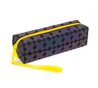 JOLLY Next Generation Luminous Yellow - Estuche para lápices con diseño 3D, Correa de Mano y Cremallera, Resistente, práctico, Ideal para la Escuela y la Universidad