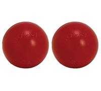 Jolly Pets 2 Pack de Juguetes para Perro Push-N-Play, Rojo, 6 Pulgadas