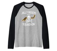 Jolly Rogers Strike Fighter Squadron VFA-103 Diseño Camiseta Manga Raglan