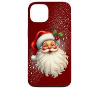Jolly Santa Claus Face, Holly & Sparkles - Festive Christmas Carcasa para iPhone 13