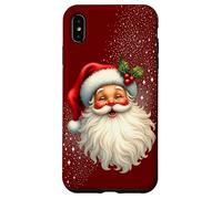 Jolly Santa Claus Face, Holly & Sparkles - Festive Christmas Carcasa para iPhone XS MAX