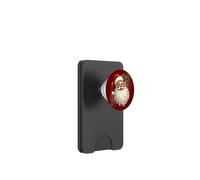 Jolly Santa Claus Face, Holly & Sparkles - Festive Christmas PopSockets PopWallet para MagSafe