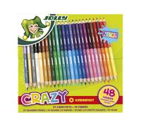 JOLLY Superstick Crazy - Lápices de colores (24 unidades, 48 colores) 24 unidad