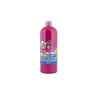 JOLLY Tempera Kids Mix paint, pintura líquida, frasco de 1L rosa, colores brillantes y opacos, se puede utilizar sin diluir o con agua, se puede aplicar sobre todos los materiales