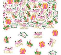 Jollyboom Decoraciones tropicales para fiesta de graduación, 200 piezas hawaianas We Are So Proud of You, confeti, decoraciones de fiesta de graduación para clase de 2026, felicitaciones, Aloha Grad