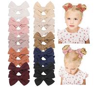 Jollybows 20pzas Lazos Pelo Niña, 8,9cm Lazos de Coletas Completamente Forrados Pinza Accesorios para Cabello para Niños Pequeñas Niñas