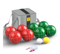 JOLORLY Juego de pelota de bochas de grado profesional de 107 mm, tamaño y peso reglamentarios, 920 g para torneos oficiales