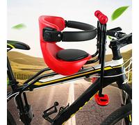 Jolre Silla Bicicleta niño Delantera, Asiento de Bicicleta Infantil, Asiento Bicicleta niño con Mango de barandilla, Asiento Ajustable con reposapiés, para Bicicleta de Ciudad, Bicicleta