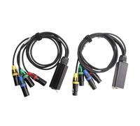 Jolsaawie 1 Par XLR de 4 Canales, 3, ConexióN de Escenario y Estudio de Red MúLtiple, Cable XLR Macho y Hembra, Audio de Escenario RJ45