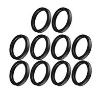 Jolsaawie 10 anillos de goma para latas de gas, juntas de boquilla de gas, juntas de arandela de combustible, juntas de sellado de boquilla, anillos de sellado de repuesto