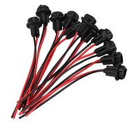 Jolsaawie 10 portalámparas T10 W5W 168 194 con base de cristal para bricolaje, color negro