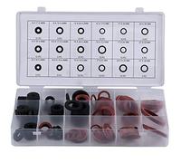 Jolsaawie 141 juntas tóricas planas de goma para manguera, arandelas de goma para arandela de grifo, 18 tamaños diferentes