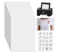 Jolsaawie 15 Estabilizadores de Bordado Autoadhesivos Solubles en Agua A4, Imprimibles, para Bordado A Mano y A Máquina, para Proyectos de Bricolaje