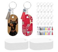 Jolsaawie 160 Piezas de Llaveros de Sublimación de Aluminio y Metal en, Llaveros de Sublimación de Doble Cara, Llaveros de Coche en de Sublimación