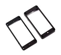 Jolsaawie 2 anillos de montaje de marco curvados Humbucker negros para guitarra eléctrica