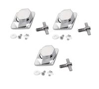 Jolsaawie 3 Piezas Cromadas Soporte de Pata de Piso Base de ConexióN Juego de BateríA Accesorios de Piezas Accesorios para Instrumentos Musicales