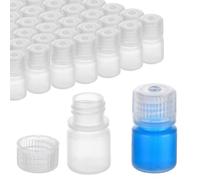 Jolsaawie 50 de PláStico de 8 Ml, Botella de Reactivo de Boca, PequeñAs VacíAs, Botella de Muestra de Polipropileno