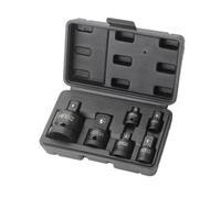 Jolsaawie 6 Piezas Adaptador de Cabeza de NeumáTica 1/2 una 3/4 Caja de PláStico Negro para Productos de Hardware MecáNico de TorsióN de AutomóVil