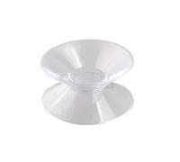 Jolsaawie 9 x Ventosa para Coche Doble Cara Plastico Blando Transparente