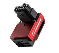 Jolsaawie Adaptador de corriente de giro en ángulo de 12 V 16 pines, 12 VHPWR GPU macho a hembra para tarjeta gráfica de escritorio hacia adelante