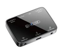 Jolsaawie Adaptador de tarjeta de sonido de transmisión en vivo 2 en 1 adecuado para iluminación/Typec estéreo universal karaoke y artefacto de micrófono