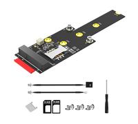 Jolsaawie Adaptador M.2 Key M a Mini PCIE con ranura para tarjeta SIM, compatible con módulos de red WiFi WWAN LTE 3G/4G/5G para escritorio