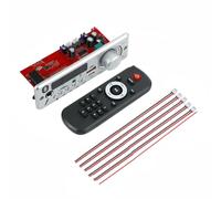 Jolsaawie Bluetooth MP3 WAV Decodificador Board 80W Amplificador Manos Libres Coche Audio Micrófono USB TF FM Radio Mp3 Reproductor Altavoz DC 12V