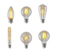 Jolsaawie Bombilla LED vintage E27 de 4 W, C35, ST64, G80, G95, G125, T185, 2200 K, retro, iluminación decorativa