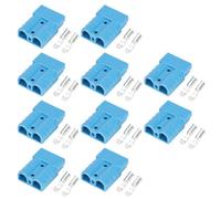 Jolsaawie Conector de alta corriente de 50 A para baterías de vehículos eléctricos, UPS, cables solares, nuevos enchufes de energía, color azul